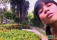 Tobie Teen 18+ Fingers Her Sweet Pussy Solo Outdoors