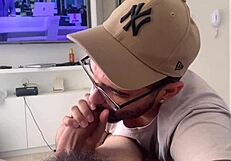 young guy meets godfather and gives dick gift