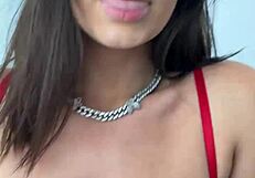 A busty latina with big booty gets pounded in doggystyle and missionary off set