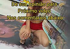 Wife feels thrillingly exposed in the market without panties.