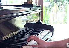 stepsister eagerly sucks big black cock in pov view.