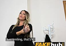 Curvy milf housewife cheats in bbc casting call interview bridgette b