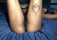 The pussy in that black thong looks so tasty and sexy.