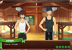 Friends relax in game camp episode with natsumi russian voice