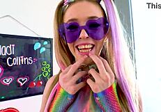 I admire Madi Collins' petite figure in this video