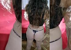 Showing White Ass With Toys