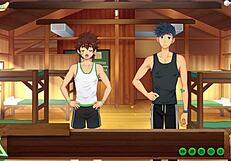 Friends relax in game camp episode with natsumi russian voice