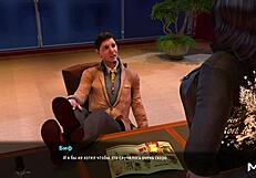 fashionbusiness ep1: groping her breasts in wild scene