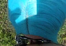 Vulgar Teen Student Sucks Cock in Public Park