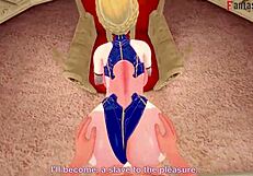 Artoria Pendragon is getting fucked hard in this Fate Zero hentai scene