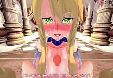 Artoria Pendragon is getting fucked hard in this Fate Zero hentai scene