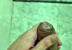 Brazilian Twink Jerks Off In Shower Until Cumming