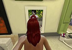 Home bathroom sex with rough couple actions