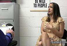 latina milf's big boobs bounce hard during office pounding