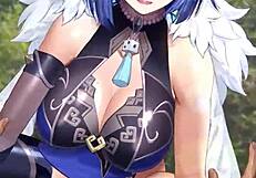 Wow! Yelan Genshin Impact in Hot Hentai Action!