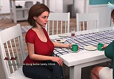 Naughty Brunette Cassandra Sucks And Rides In Doggy Creampie Game