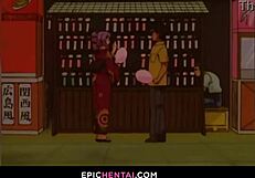 Mahoko's hentai virginity lost through passionate licking and muff diving