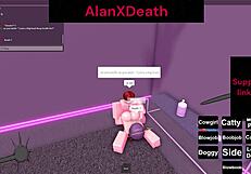 I gave her an intense orgasm in Roblox with blowjob and doggystyle