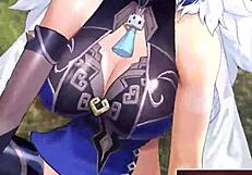 Wow! Yelan Genshin Impact in Hot Hentai Action!