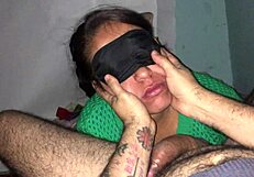 Putita chupadora begs for leche in solo blowjob