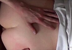 Blonde Housewife Blowing Hubby While Being Fucked By A Friend