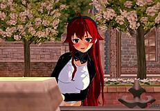 Eris watches Roxy fucking and gets horny