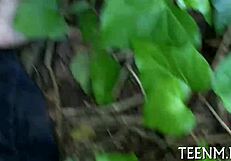 sampling tight babe mia hurley's teen pot in rough hardcore action