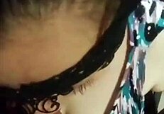 Masked blowjob turns into deepthroat action