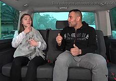 Czech Babe Enjoys Wild Backseat Fornication on Safe yet Naughty Czech Streets.