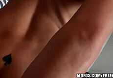 Megan gets wet in jacuzzi