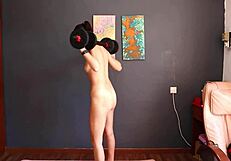 check out my first naked barbell workout, it’s super hot
