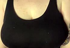 Emotional Slapping My Huge Tits Against Table Feels So Wild