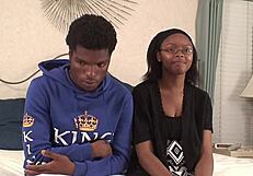 Amateur Ebony Chick Bent Over For Hard Blowjob!