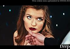 mia melano shows off her talents on stage.