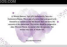 Femdom JOI con negación lleva a orgasmo brutal