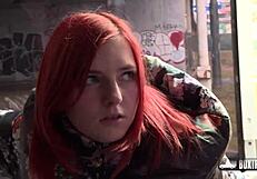 vanessa shelby learns how to lick a wet pussy in public outdoor setting