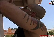 slut with natural tits gets facial after pickup