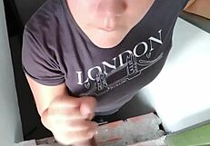 Neighbor's Cock Deepthroat in Interracial Hardcore