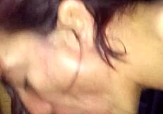 Super Head Cum Slut Slurps Black Pole Deep