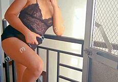 Asian MILF Orgasms Outdoors