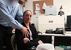 stepmom and stepdaughter caught stealing and fucked