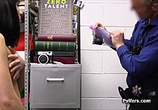 hammering perfume stealing latina hottie at work