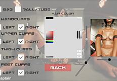 Explore this 3D game with metal bondage and fetish outfits