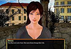 exploring my new family in this homemade cartoon game with big tits and ass