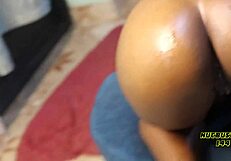 Tap That Ebony Big Ass And Cum In Her Pussy!