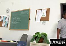 Phat ass teacher Kelli Staxxx gets railed by hung black student.