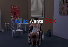 tattooed girl has sex with an invalid in anime