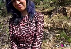 you see this voyeur filming the amateur couple fucking outdoors?