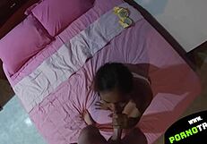 Petite Sexy Thai Girl Enjoys My Monster Cock at Bar