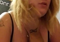 Dirty blonde slut cheats with intense passion.